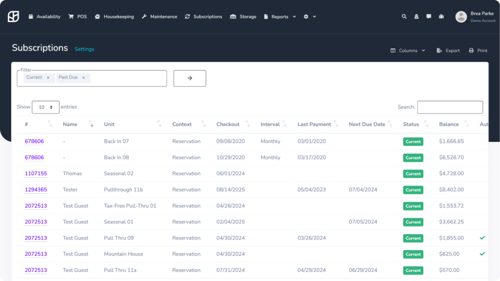 Auto Subscriptions